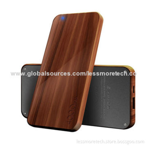 Wooden power banks, 4,000mAhNew